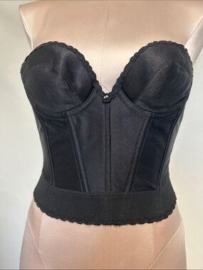Subtract Exclusively Yours Vintage Strapless Backless Size 34A Black Corset